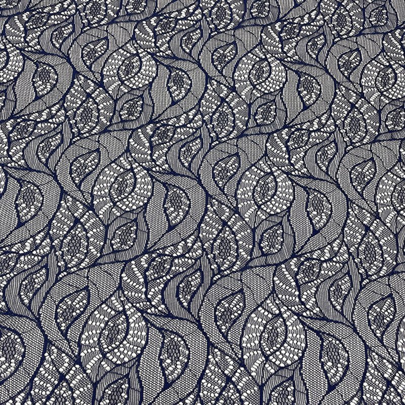Wave Polyester Warp Knit Lace Fabric for Women's Wear Wholesale Suppli 8